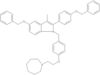 1-(4-(2-(azepan-1-yl)ethoxy)benzyl)-5-(benzyloxy)-2-(4-(benzyloxy)phenyl)-3-methyl-1H-indole