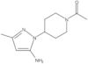 1-[4-(5-Amino-3-methyl-1H-pyrazol-1-yl)-1-piperidinyl]ethanone