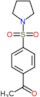 1-[4-(pyrrolidin-1-ylsulfonyl)phenyl]ethanone