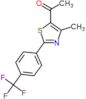 1-{4-methyl-2-[4-(trifluoromethyl)phenyl]-1,3-thiazol-5-yl}ethanone