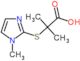 2-methyl-2-[(1-methyl-1H-imidazol-2-yl)sulfanyl]propanoic acid