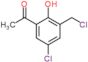 1-[5-chloro-3-(chloromethyl)-2-hydroxyphenyl]ethanone
