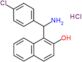 1-[amino(4-chlorophenyl)methyl]naphthalen-2-ol hydrochloride