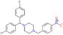 1-[bis(4-fluorophenyl)methyl]-4-[(4-nitrophenyl)methyl]piperazine