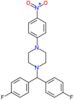 1-[bis(4-fluorophenyl)methyl]-4-(4-nitrophenyl)piperazine