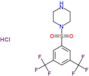 1-{[3,5-bis(trifluoromethyl)phenyl]sulfonyl}piperazine hydrochloride