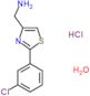 1-[2-(3-chlorophenyl)-1,3-thiazol-4-yl]methanamine hydrochloride hydrate