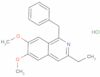 Isoquinolina, 3-etil-6,7-dimetoxi-1-(fenilmetil)-, clorhidrato (1:1)