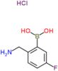 [2-(aminomethyl)-5-fluorophenyl]boronic acid hydrochloride