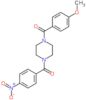 [4-(4-methoxybenzoyl)piperazin-1-yl](4-nitrophenyl)methanone