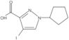 Ácido 1-ciclopentil-4-yodo-1H-pirazol-3-carboxílico