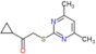 1-cyclopropyl-2-[(4,6-dimethylpyrimidin-2-yl)sulfanyl]ethanone