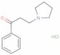 1-Propanone, 1-phenyl-3-(1-pyrrolidinyl)-, hydrochloride (1:1)