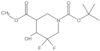 1-(1,1-Dimethylethyl) 3-methyl 5,5-difluoro-4-hydroxy-1,3-piperidinedicarboxylate