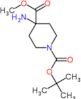 1-tert-butyl 4-methyl 4-aminopiperidine-1,4-dicarboxylate
