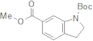 2,3-DIHYDRO-INDOLE-1,6-DICARBOXYLIC ACID 1-TERT-BUTYL ESTER 6-METHYL ESTER