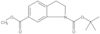 1-(1,1-Dimethylethyl) 6-methyl 2,3-dihydro-1H-indole-1,6-dicarboxylate