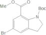 1H-Indole-1,7-dicarboxylic acid, 5-bromo-2,3-dihydro-, 1-(1,1-dimethylethyl) 7-methyl ester