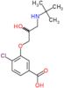 3-[3-(tert-butylamino)-2-hydroxypropoxy]-4-chlorobenzoic acid