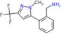 [2-[2-methyl-5-(trifluoromethyl)pyrazol-3-yl]phenyl]methanamine