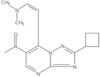 1-[2-Cyclobutyl-7-[2-(dimethylamino)ethenyl][1,2,4]triazolo[1,5-a]pyrimidin-6-yl]ethanone