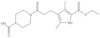 1-[3-[5-(Ethoxycarbonyl)-2,4-dimethyl-1H-pyrrol-3-yl]-1-oxopropyl]-4-piperidinecarboxylic acid
