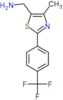 1-{4-methyl-2-[4-(trifluoromethyl)phenyl]-1,3-thiazol-5-yl}methanamine