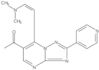 1-[7-[2-(Dimethylamino)ethenyl]-2-(4-pyridinyl)[1,2,4]triazolo[1,5-a]pyrimidin-6-yl]ethanone