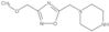 1-[[3-(Methoxymethyl)-1,2,4-oxadiazol-5-yl]methyl]piperazine