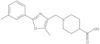 1-[[5-Methyl-2-(3-methylphenyl)-4-oxazolyl]methyl]-4-piperidinecarboxylic acid