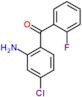 (2-amino-4-chlorophenyl)(2-fluorophenyl)methanone