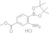 (2-Amino-4-methoxycarbonylphenyl)boronic acid pinacol ester hydrochloride