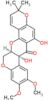 (7aR,13aR)-6,7a-dihydroxy-9,10-dimethoxy-3,3-dimethyl-13,13a-dihydro-3H-chromeno[3,4-b]pyrano[2,3-h]chromen-7(7aH)-one