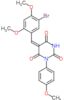 (5E)-5-(5-bromo-2,4-dimethoxybenzylidene)-1-(4-methoxyphenyl)pyrimidine-2,4,6(1H,3H,5H)-trione