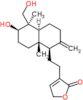 3-{2-[(1R,4aS,5R,6R,8aS)-6-hydroxy-5-(hydroxymethyl)-5,8a-dimethyl-2-methylidenedecahydronaphthalen-1-yl]ethyl}furan-2(5H)-one