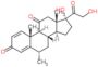 (6alpha)-17,21-dihydroxy-6-methylpregna-1,4-diene-3,11,20-trione