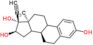 (8R,13S,16R,17R)-17-ethynyl-13-methyl-7,8,9,11,12,14,15,16-octahydro-6H-cyclopenta[a]phenanthrene-3,16,17-triol