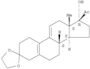 19-Norpregna-5(10),9(11)-diene-3,20-dione,17-hydroxy-, cyclic 3-(1,2-ethanediyl acetal)