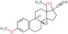 (8R,9S,14S)-13-ethyl-17-ethynyl-3-methoxy-7,8,9,11,12,13,14,15,16,17-decahydro-6H-cyclopenta[a]phenanthren-17-ol (non-preferred name)
