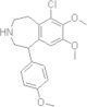 6-chloro-2,3,4,5-tetrahydro-7,8-dimethoxy-1-(4-methoxyphenyl)-1H-3-benzazepine