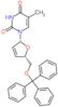 5-methyl-1-{(2R,5S)-5-[(trityloxy)methyl]-2,5-dihydrofuran-2-yl}pyrimidine-2,4(1H,3H)-dione