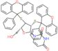 1-[(2R,3R,5R)-5-(hydroxymethyl)-3,4-bis[(9-phenylxanthen-9-yl)sulfanyl]tetrahydrofuran-2-yl]pyrimi…