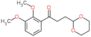 1-(2,3-Dimethoxyphenyl)-3-(1,3-dioxan-2-yl)-1-propanone