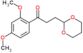 1-(2,4-dimethoxyphenyl)-3-(1,3-dioxan-2-yl)propan-1-one