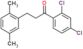 1-(2,4-dichlorophenyl)-3-(2,5-dimethylphenyl)propan-1-one