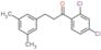 1-Propanone, 1-(2,4-dichlorophenyl)-3-(3,5-dimethylphenyl)-