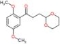 1-(2,5-dimethoxyphenyl)-3-(1,3-dioxan-2-yl)propan-1-one