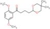 1-(2,5-dimethoxyphenyl)-4-(5,5-dimethyl-1,3-dioxan-2-yl)butan-1-one