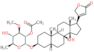 (3beta,5beta)-3-[(2-O-acetyl-6-deoxy-3-O-methyl-alpha-L-glucopyranosyl)oxy]-14-hydroxycard-20(22)-…