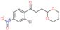 1-(2-Chloro-4-nitrophenyl)-3-(1,3-dioxan-2-yl)-1-propanone